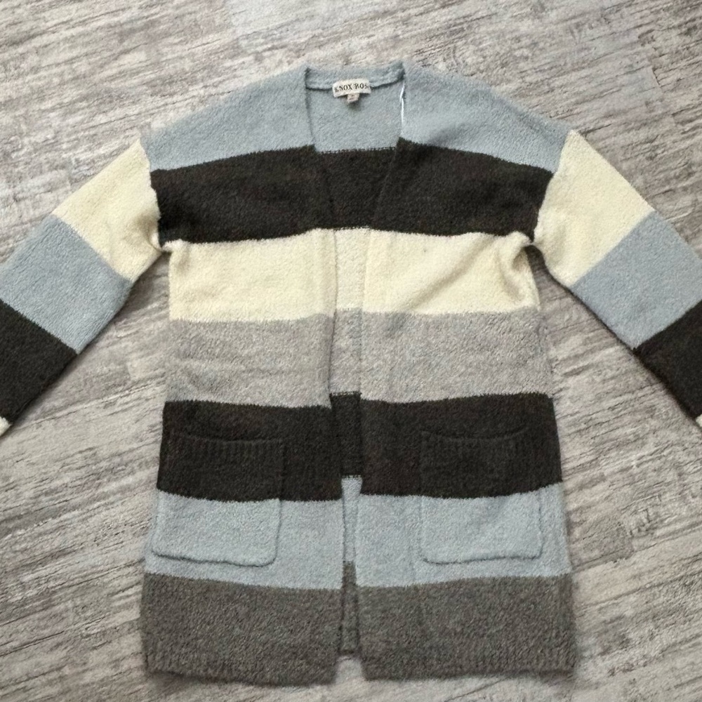 Knox Rose Striped Cardigan Tunic